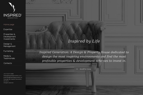Nouveau theme site design template sample