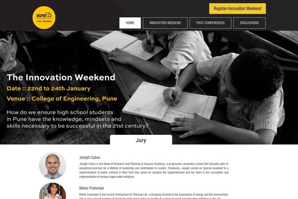 Inspired theme site design template sample