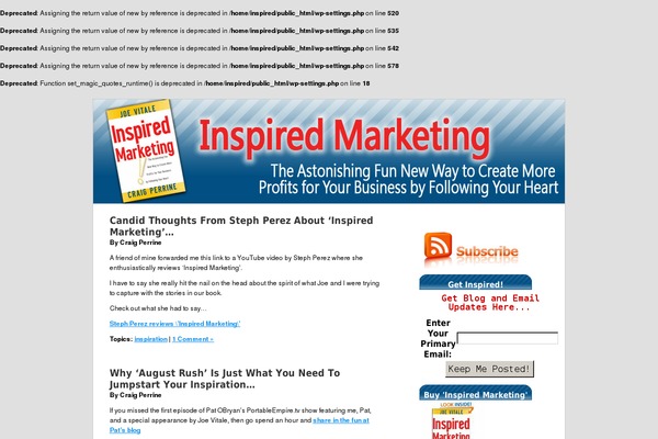 inspiredmarketing.com site used Clean-copy-right-sidebar-1