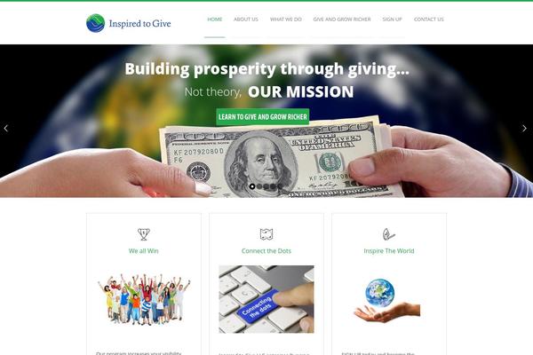 Inspired theme site design template sample