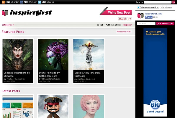 Contentberg theme site design template sample