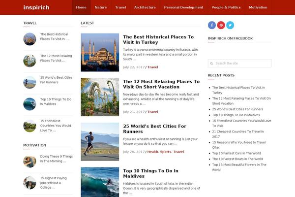 Interactive theme site design template sample