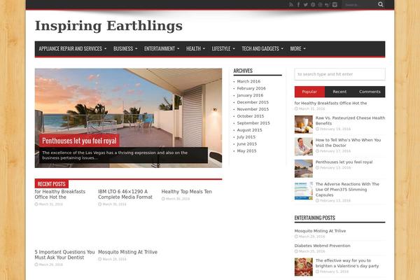 Simpleone theme site design template sample