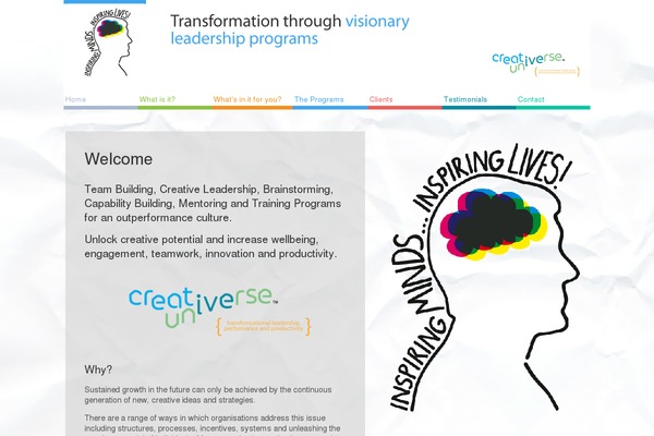 inspiringminds.net.au site used Inspiring
