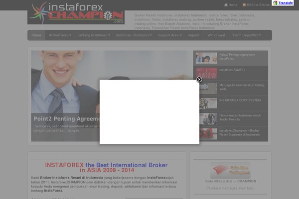 instaforexchampion.com site used Snapwire
