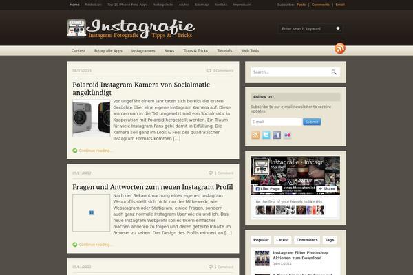 Fresh News theme site design template sample