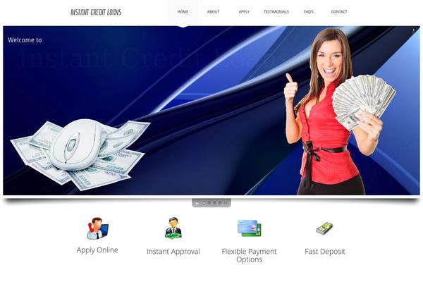 Crystalline theme site design template sample
