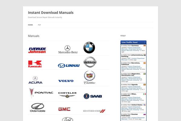 Twenty Twelve theme site design template sample