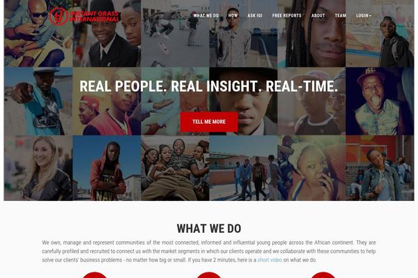 OneEngine theme site design template sample