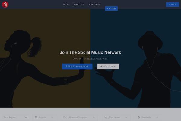 instasounds.com site used Eveny