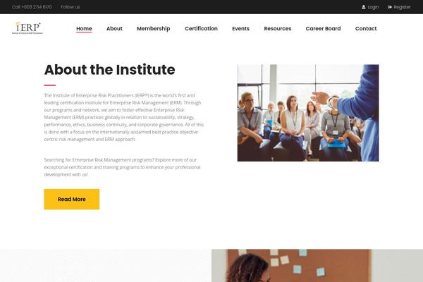 Academist theme site design template sample