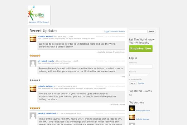 P2 theme site design template sample
