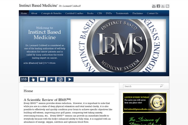 instinctbasedmedicine.com site used WhiteHouse Pro