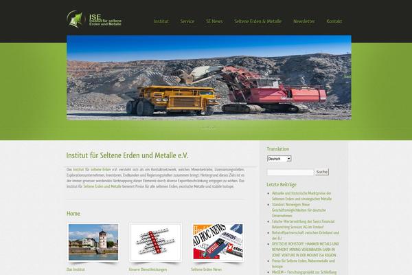 Green theme site design template sample