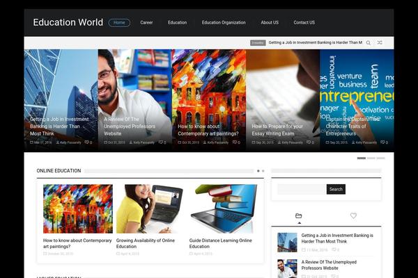 SevenMag theme site design template sample