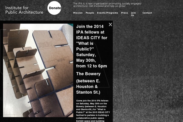 instituteforpublicarchitecture.org site used Ipa