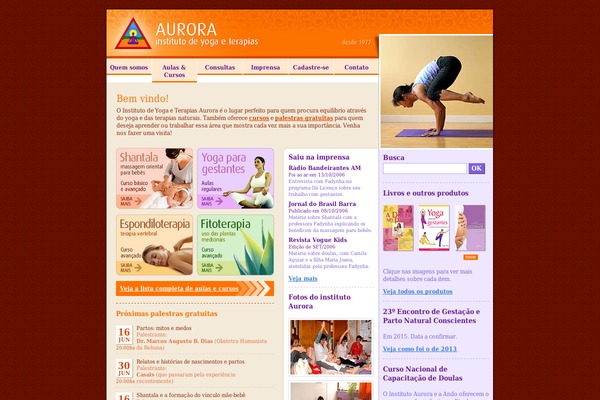 Aurora theme site design template sample