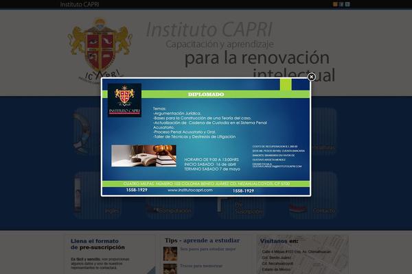 Capri theme site design template sample
