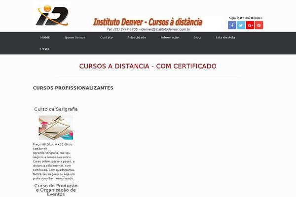 Vantage theme site design template sample