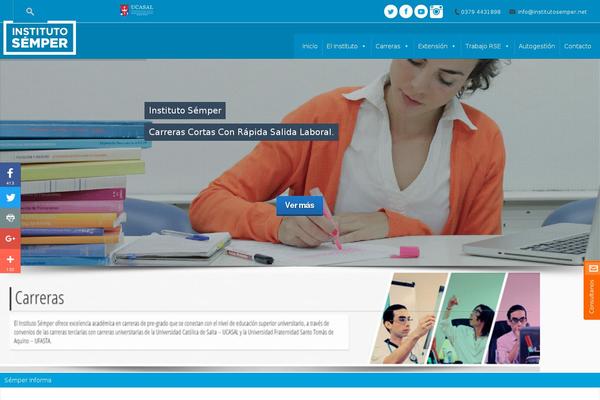 ParkCollege theme site design template sample