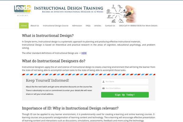 Accelerate theme site design template sample