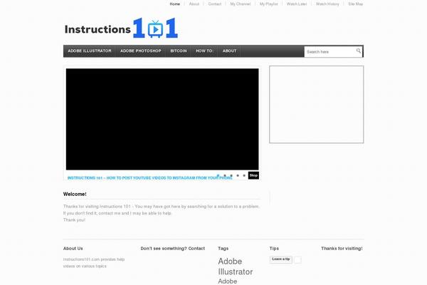 Video theme site design template sample