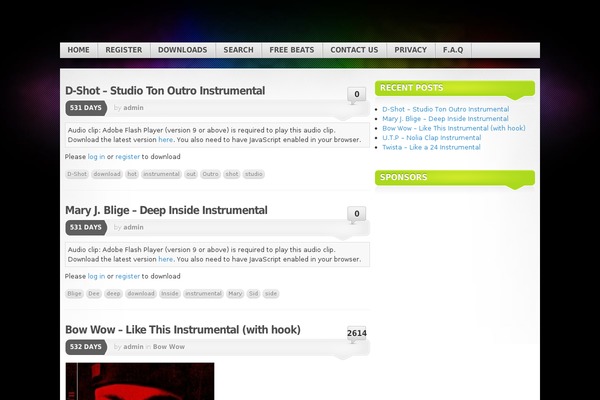 Mystique theme site design template sample