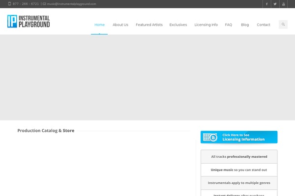 instrumentalplayground.com site used Venda