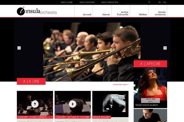 insulaorchestra.fr site used Accentus