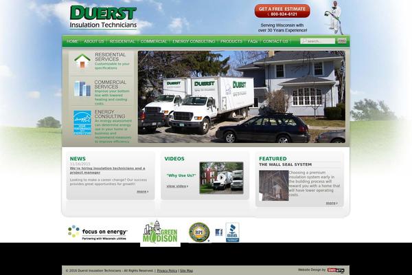 Homepage theme site design template sample