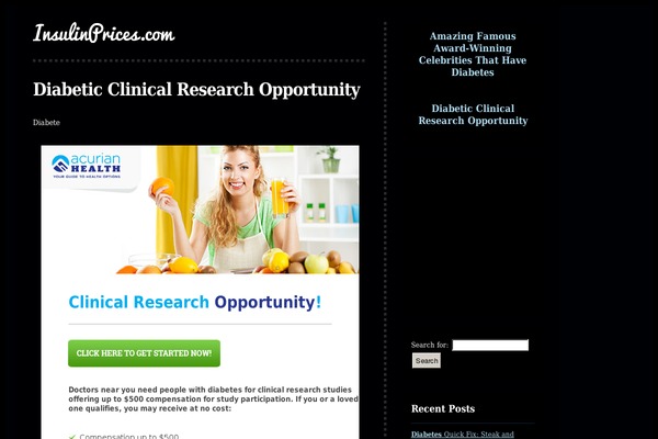 insulinprices.com site used Forewordthinking