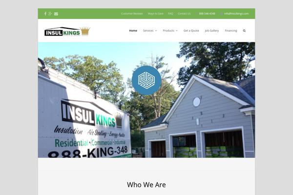 Total theme site design template sample