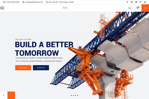 Wilmër theme site design template sample