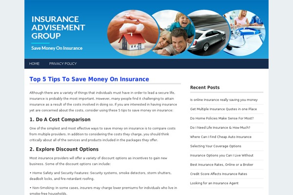 Simple Sense theme site design template sample