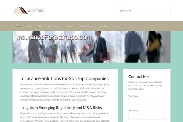 insuranceforstartups.com site used Genesis-child