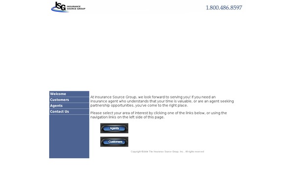 Isg theme site design template sample