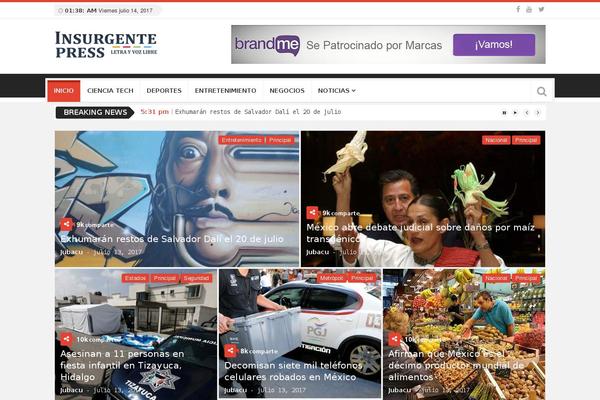 Unicmag theme site design template sample