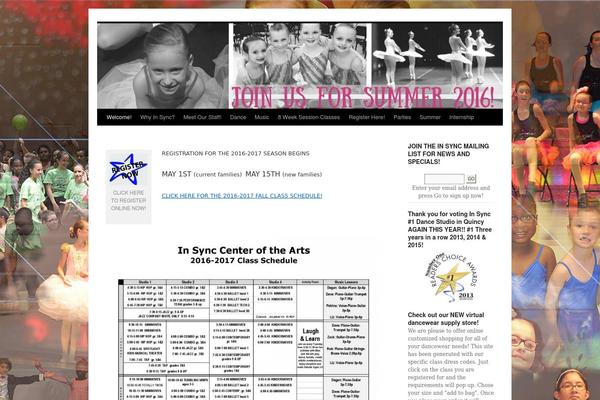 Insync theme site design template sample