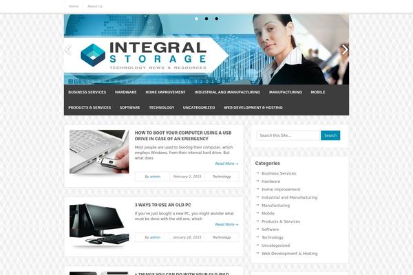 Bloggie theme site design template sample
