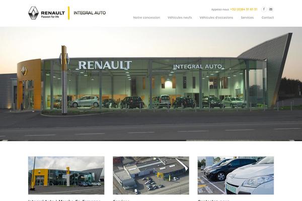 Integral theme site design template sample