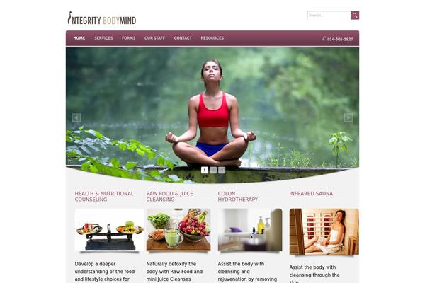 Wellness theme site design template sample