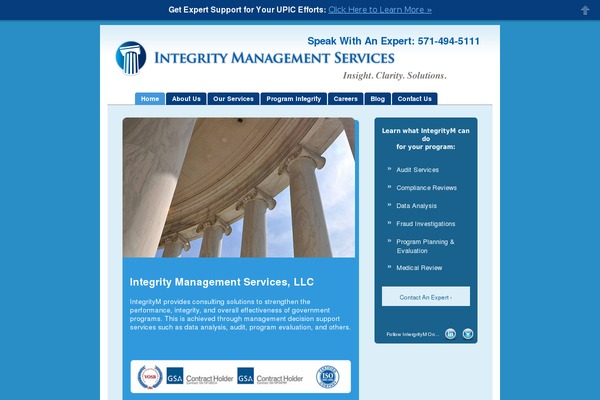 Integrity theme site design template sample