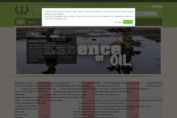 Site using Cookie-warning plugin