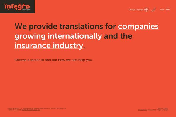 integro theme websites examples