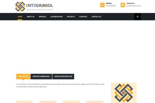 Bizspeak theme site design template sample