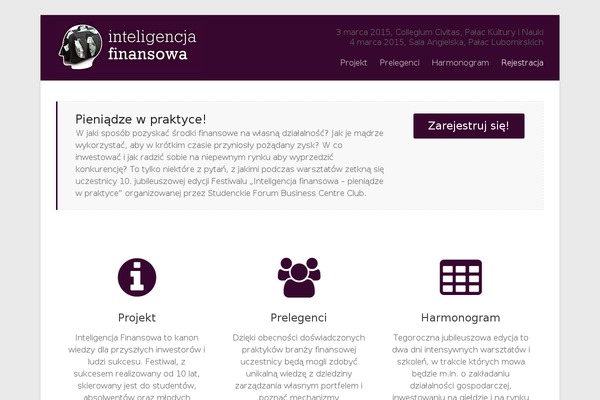 Site using Cr3ativ Conference plugin