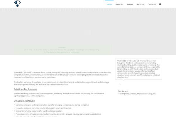 Infinite theme site design template sample