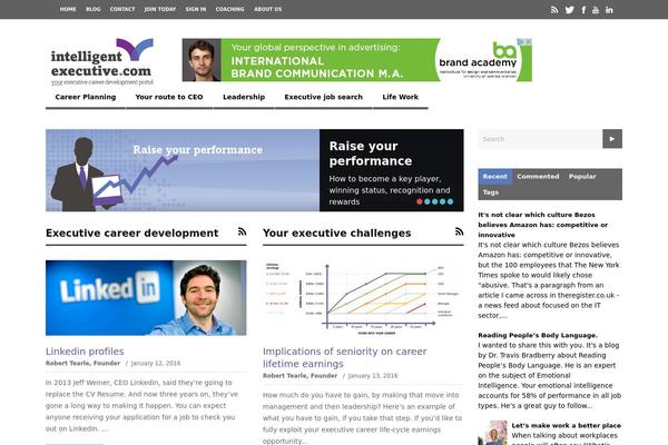 The Gossip theme site design template sample