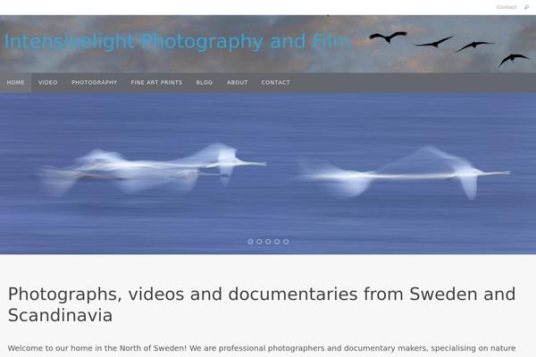 Nirvana theme site design template sample