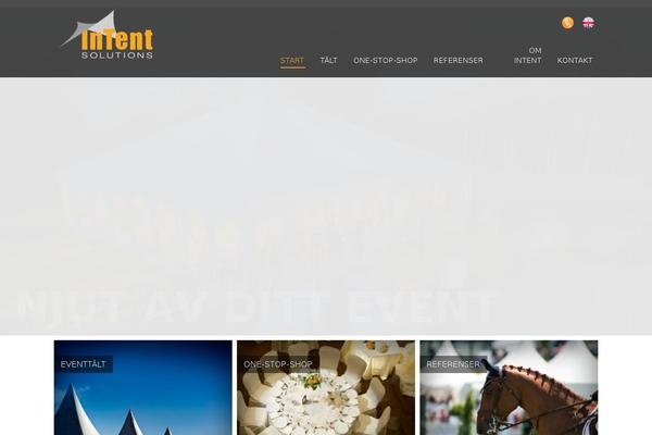 Intent theme site design template sample